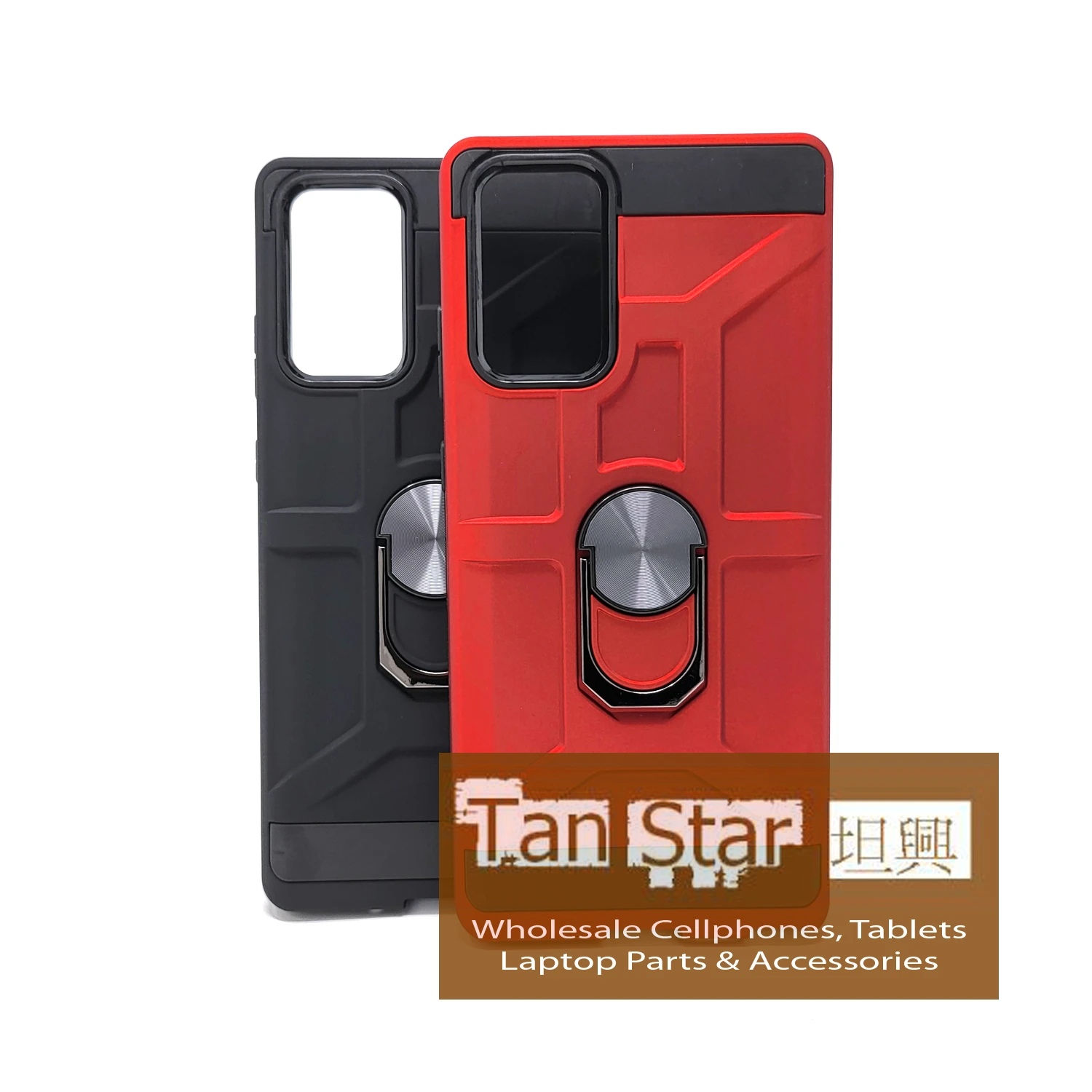 Samsung Galaxy Note 20 - Golem Dual Layered Magnet Enabled Case with Ring Kickstand