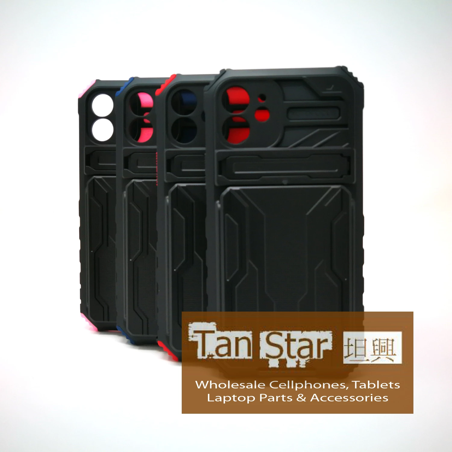 Apple iPhone 12 - Auto Focus Removable Credit Card Holder Case with Kickstand