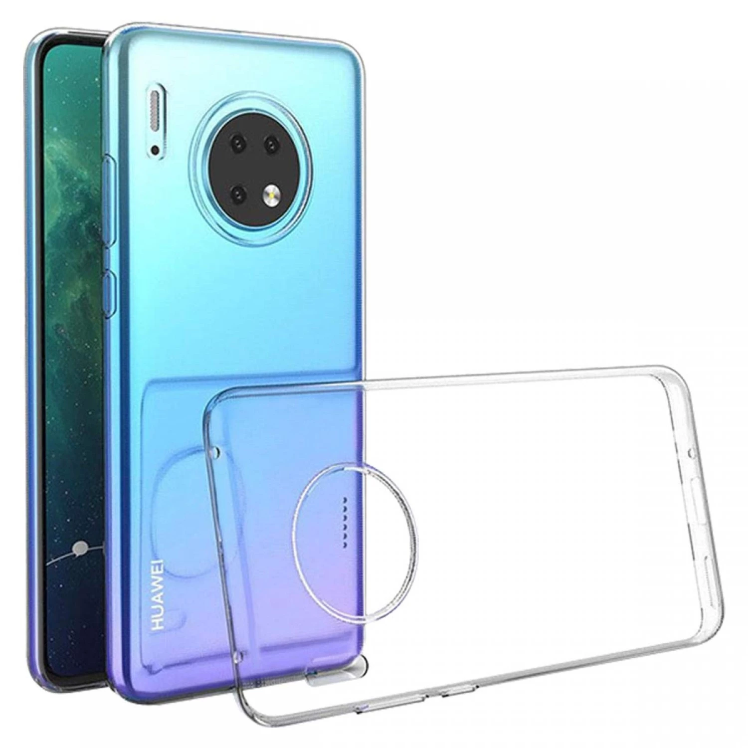 Huawei Mate 30 - Silicone Phone Case With Dust Plug