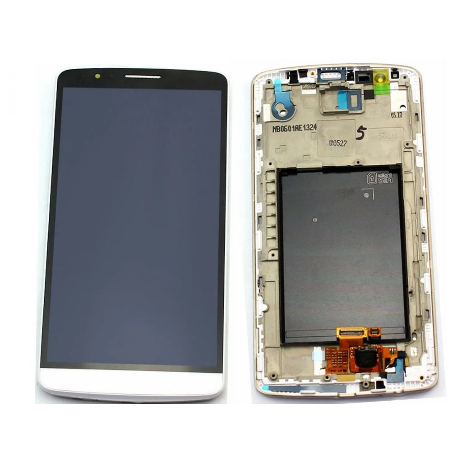 LCD digitizer with frame LG G3 D850 d851 D855 VS985 LS990 WHITE