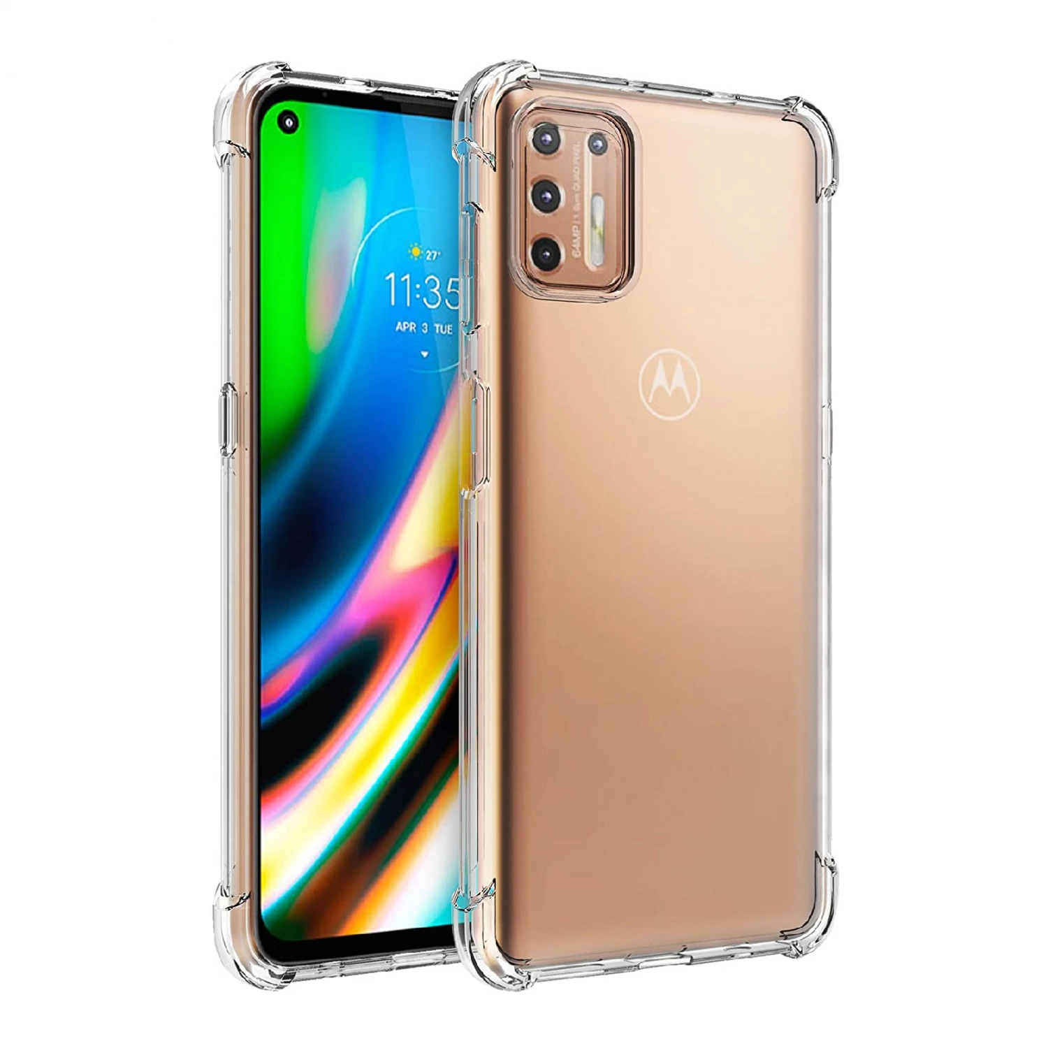 Motorola Moto G9 Plus - Reinforced Corners Silicone Phone Case