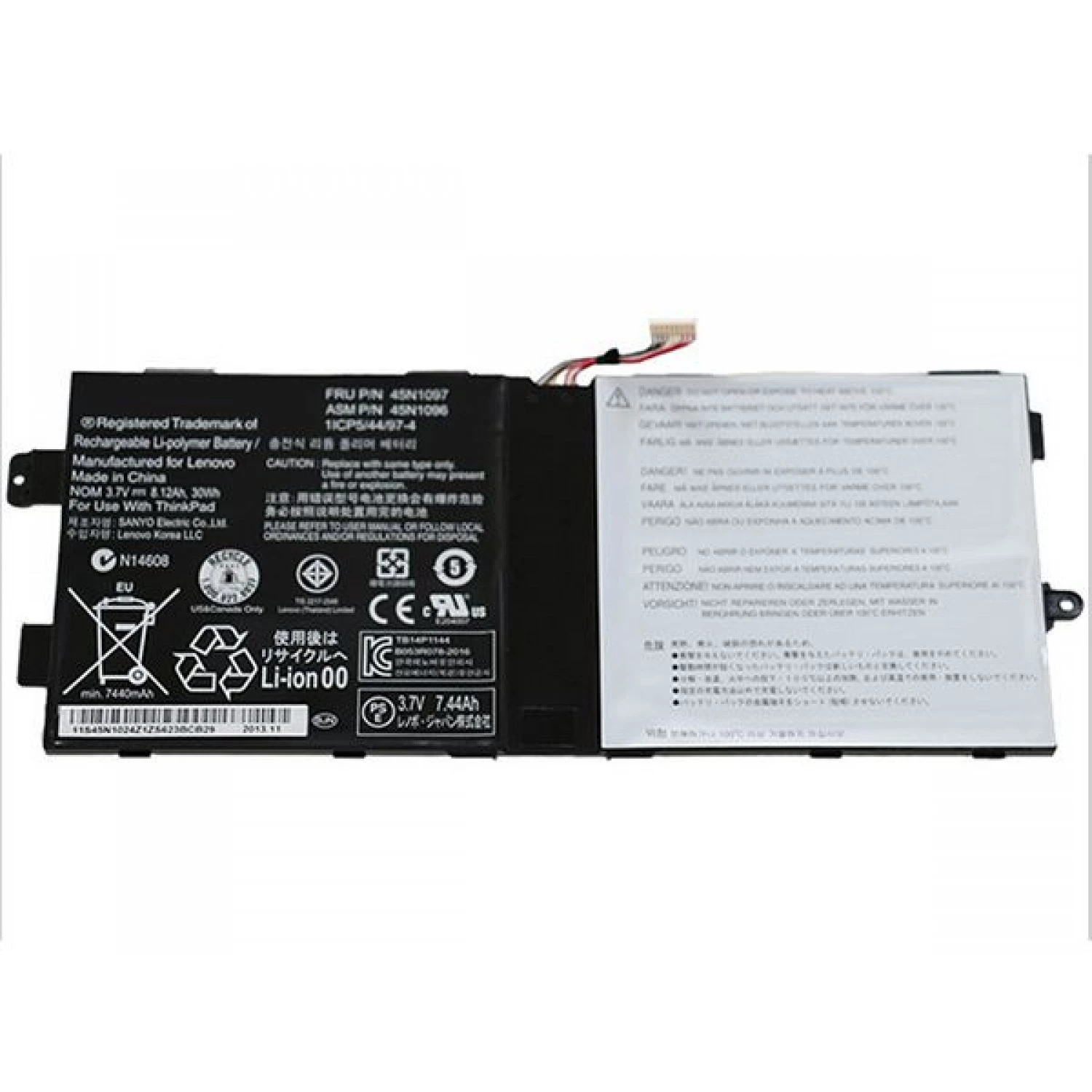 replacement battery 45N1097 45N1096 for Lenovo ThinkPad Tablet 2 10.1"
