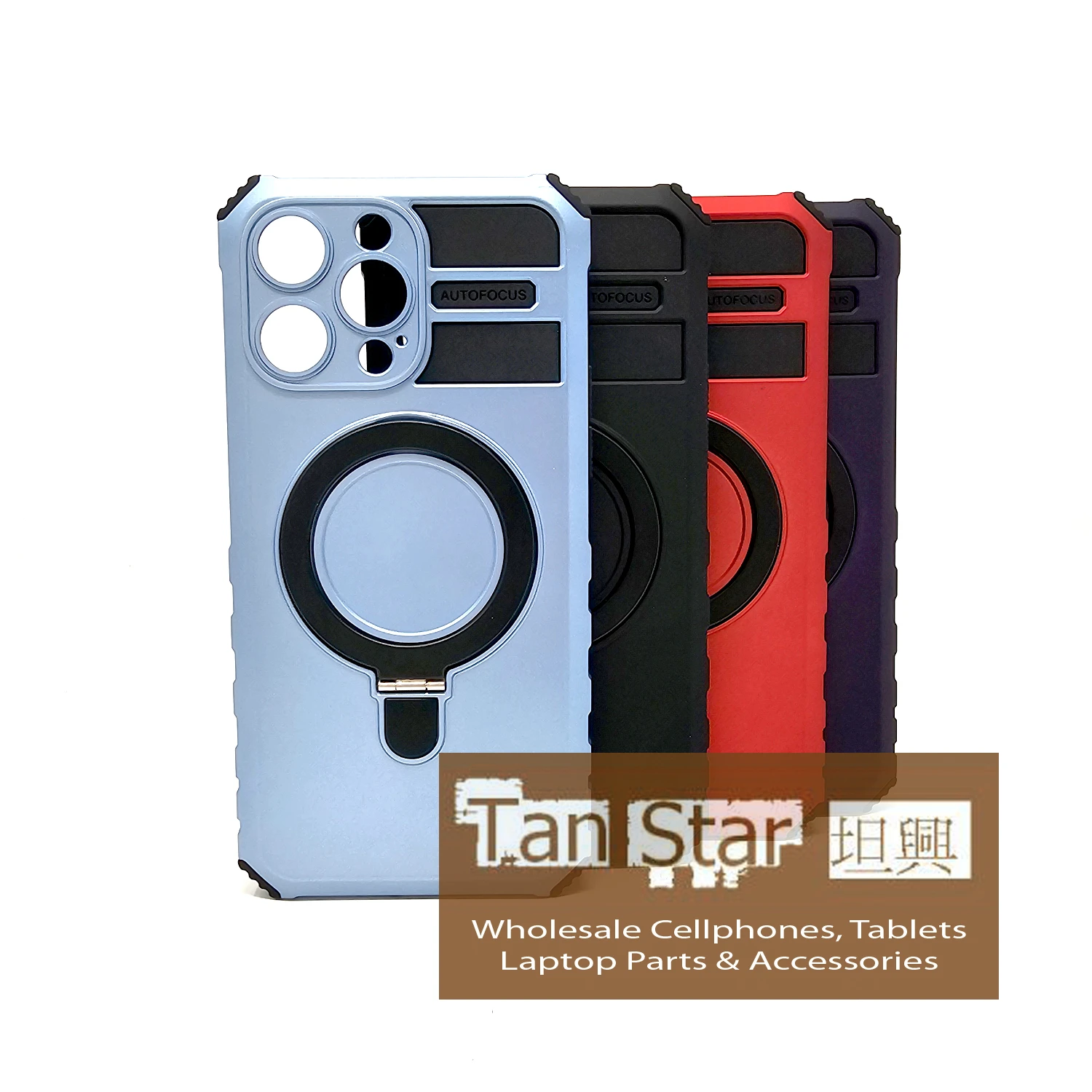 Apple iPhone 15 Plus - Magsafe KICKSTAND Charging Reinforced Corners Case with Wireless Charging