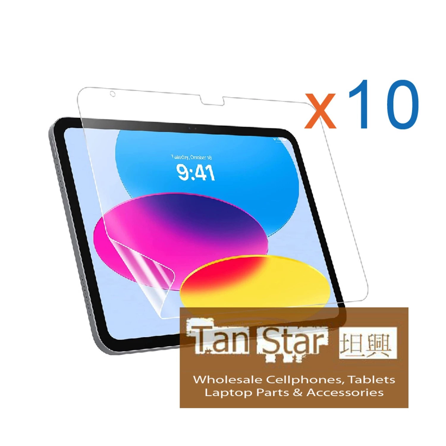 Apple iPad 10th 2022 10.9" BOX (10pcs) Tempered Glass Screen Protector