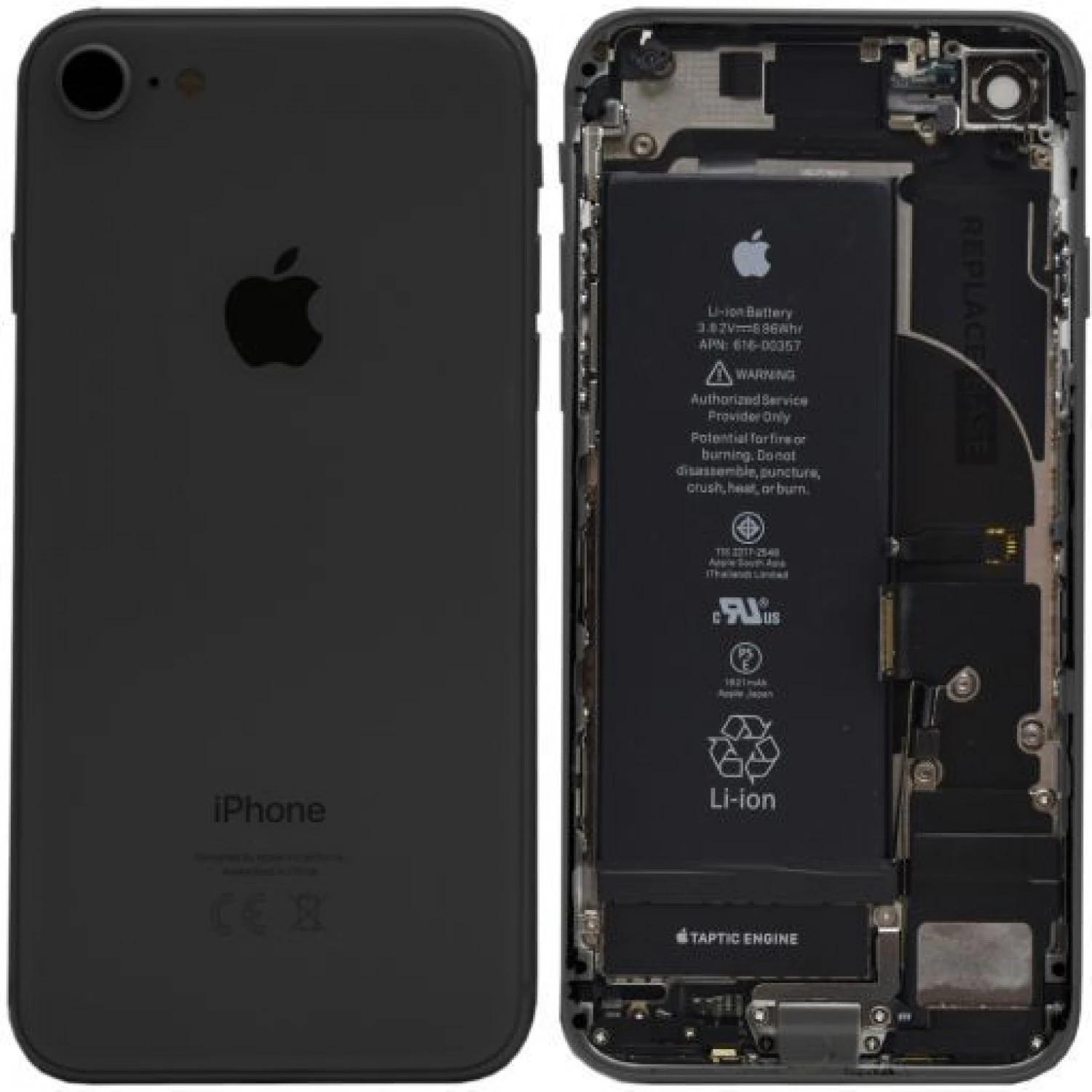 back housing complete OEM for iPhone 8 ( used, original pulled, good condition)