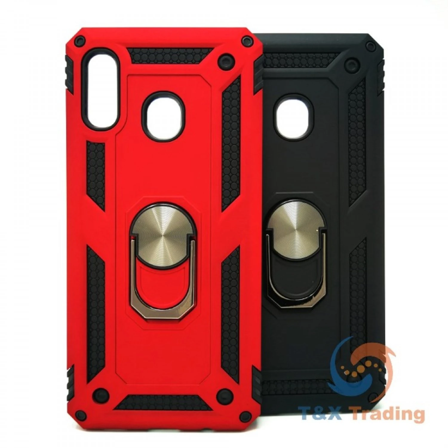 Samsung Galaxy A20S - Transformer Magnet Enabled Case with Ring Kickstand