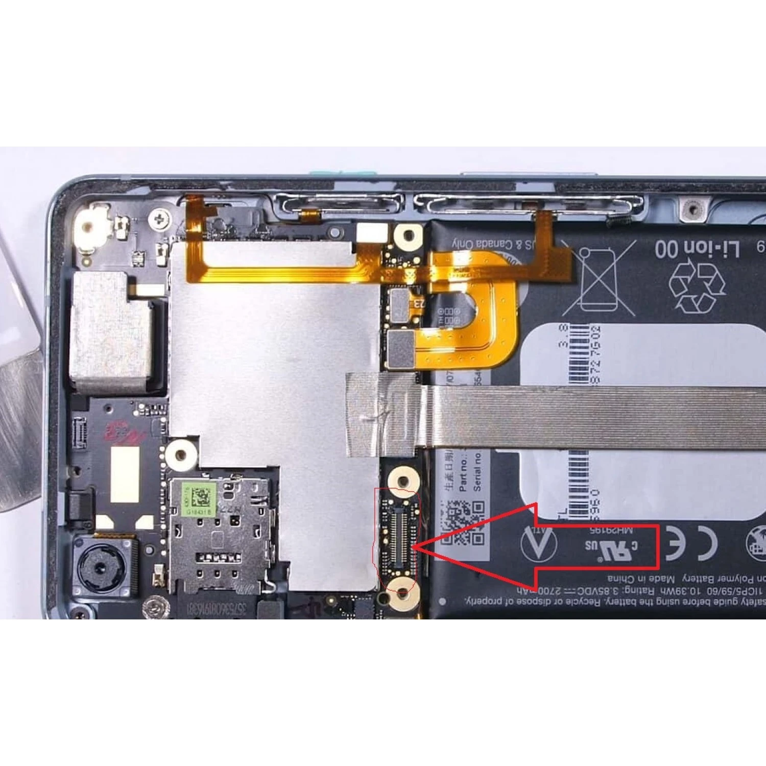 lcd connector FPC for Google Pixel 2 5"