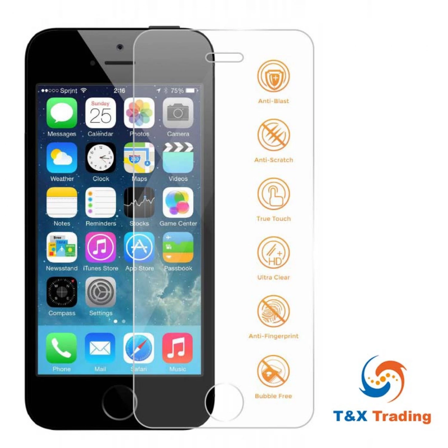 Apple iPhone 5 / 5S / 5C / SE Tempered Glass Screen Protector