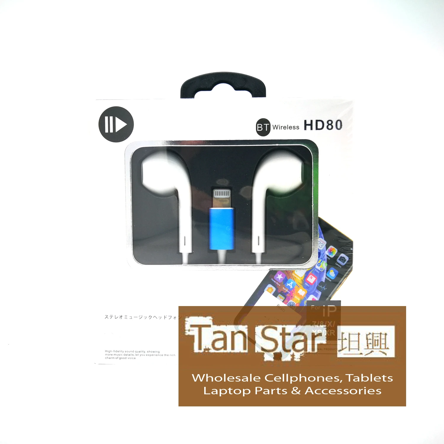 Lightning Earpods Earphones with Remote and Mic for Apple iPhone HD80