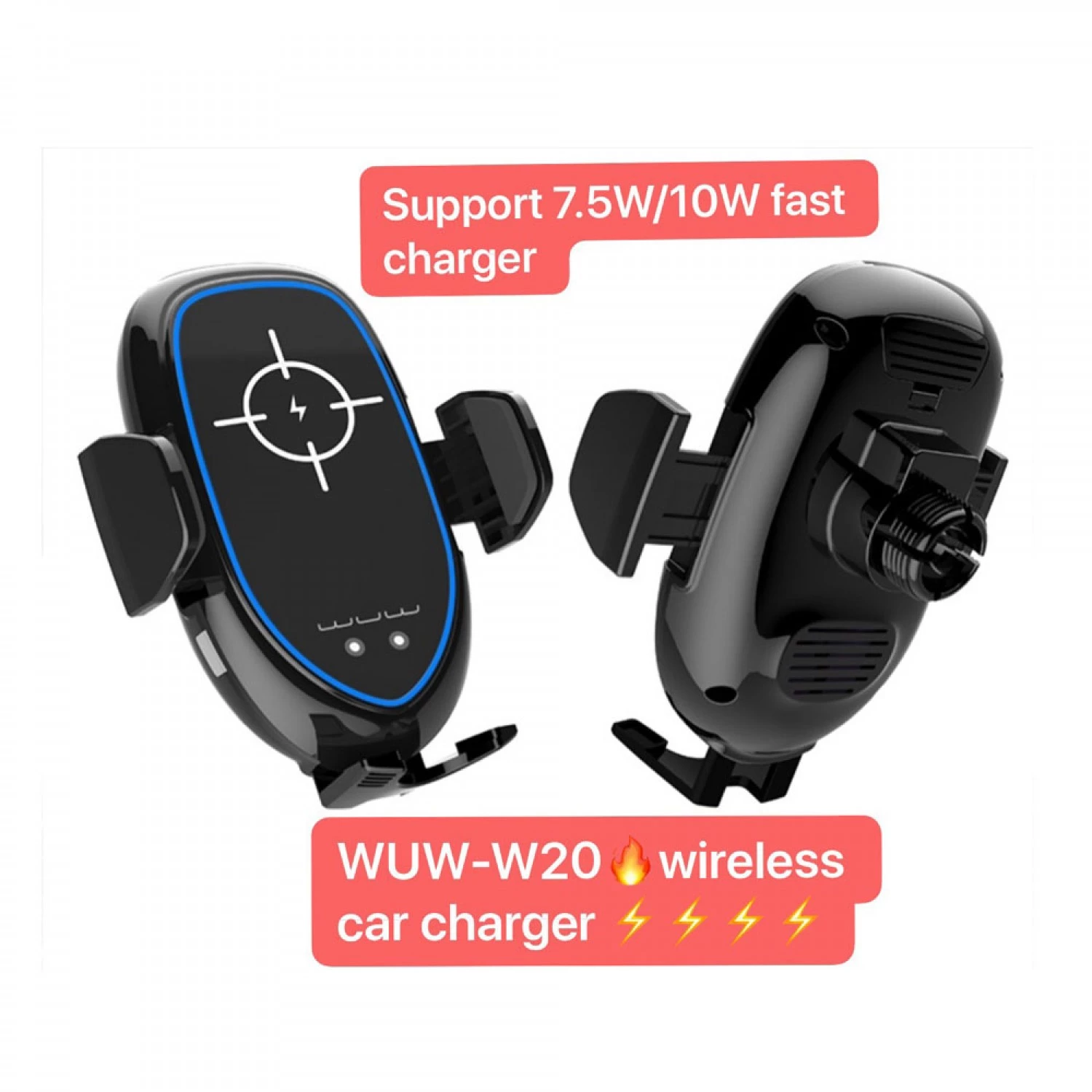 WUW Fast Wireless Electric Car Charger Air Vent WUW-W20
