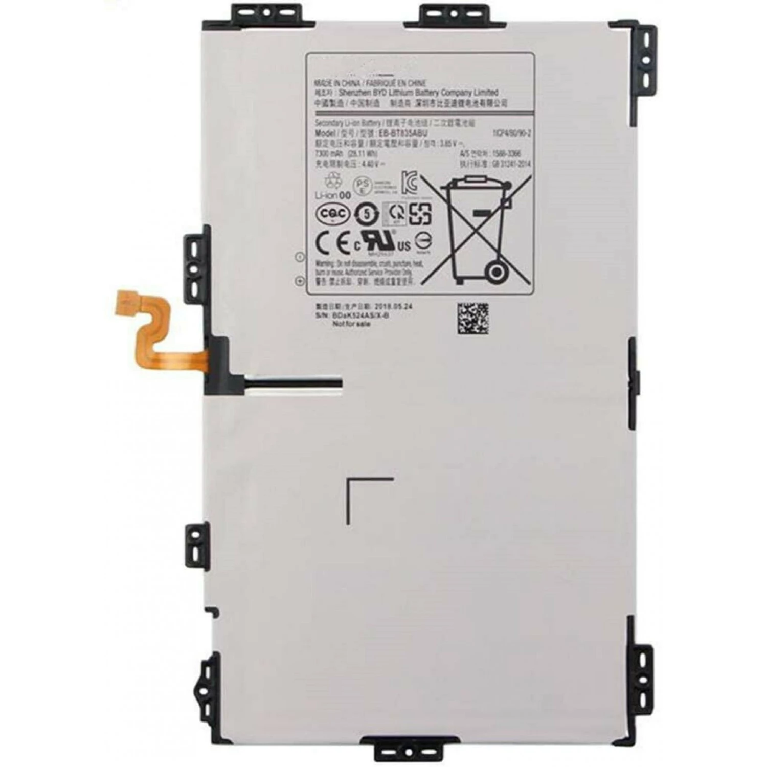 replacement battery EB-BT835ABU for Samsung Tab S4 10.5" SM-T830 T830