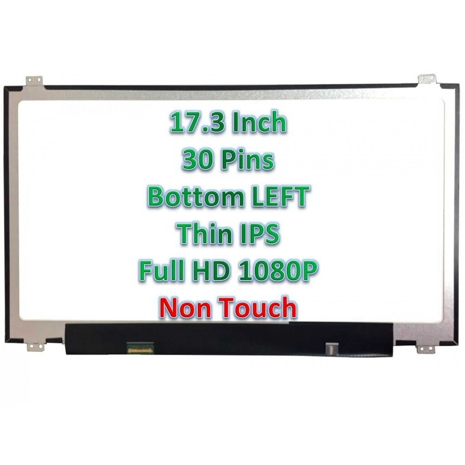 17.3" Laptop LCD Screen 1920x1080p 30 Pins with Brackets LP173WF4 (SP) (F6)