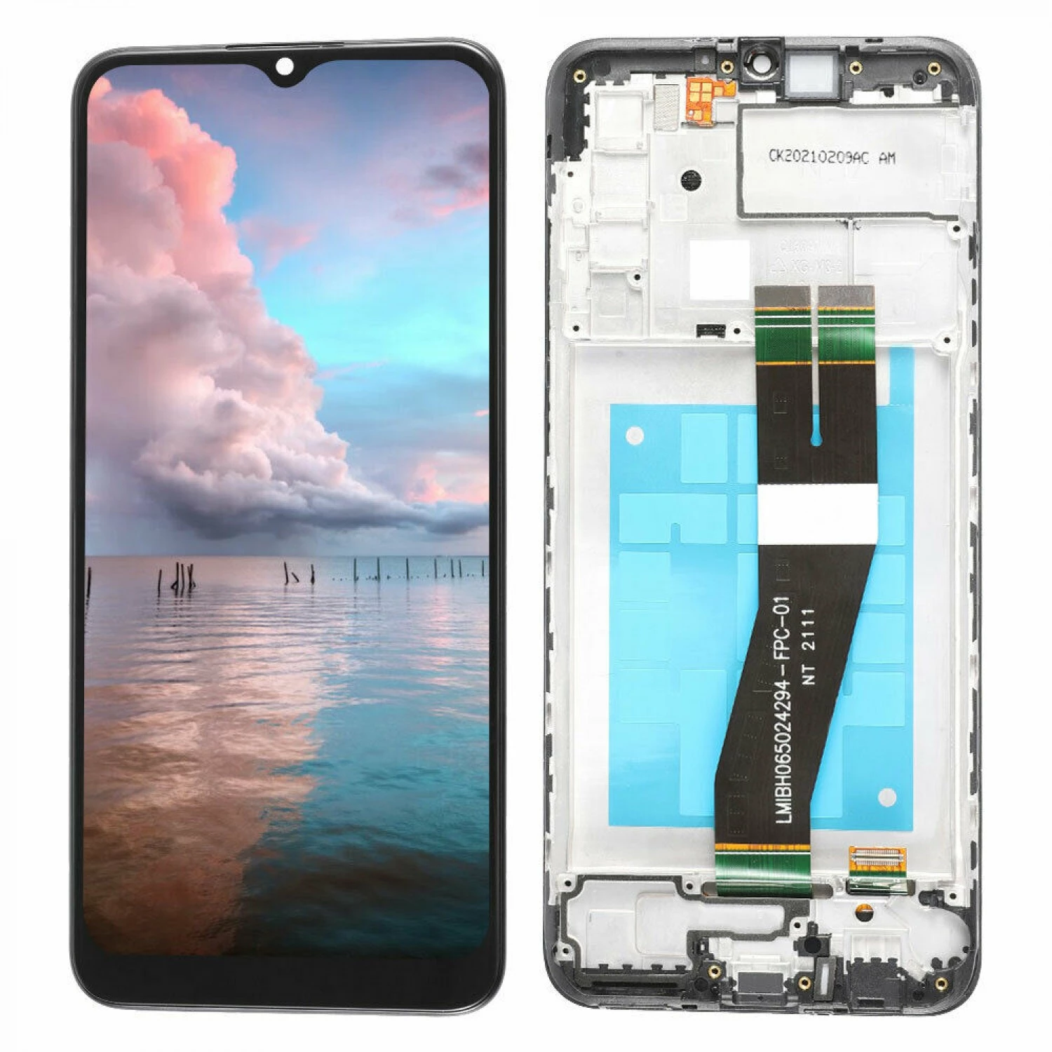 LCD Digitizer with Frame BIG lens for Samsung Galaxy A02S A025 A025F