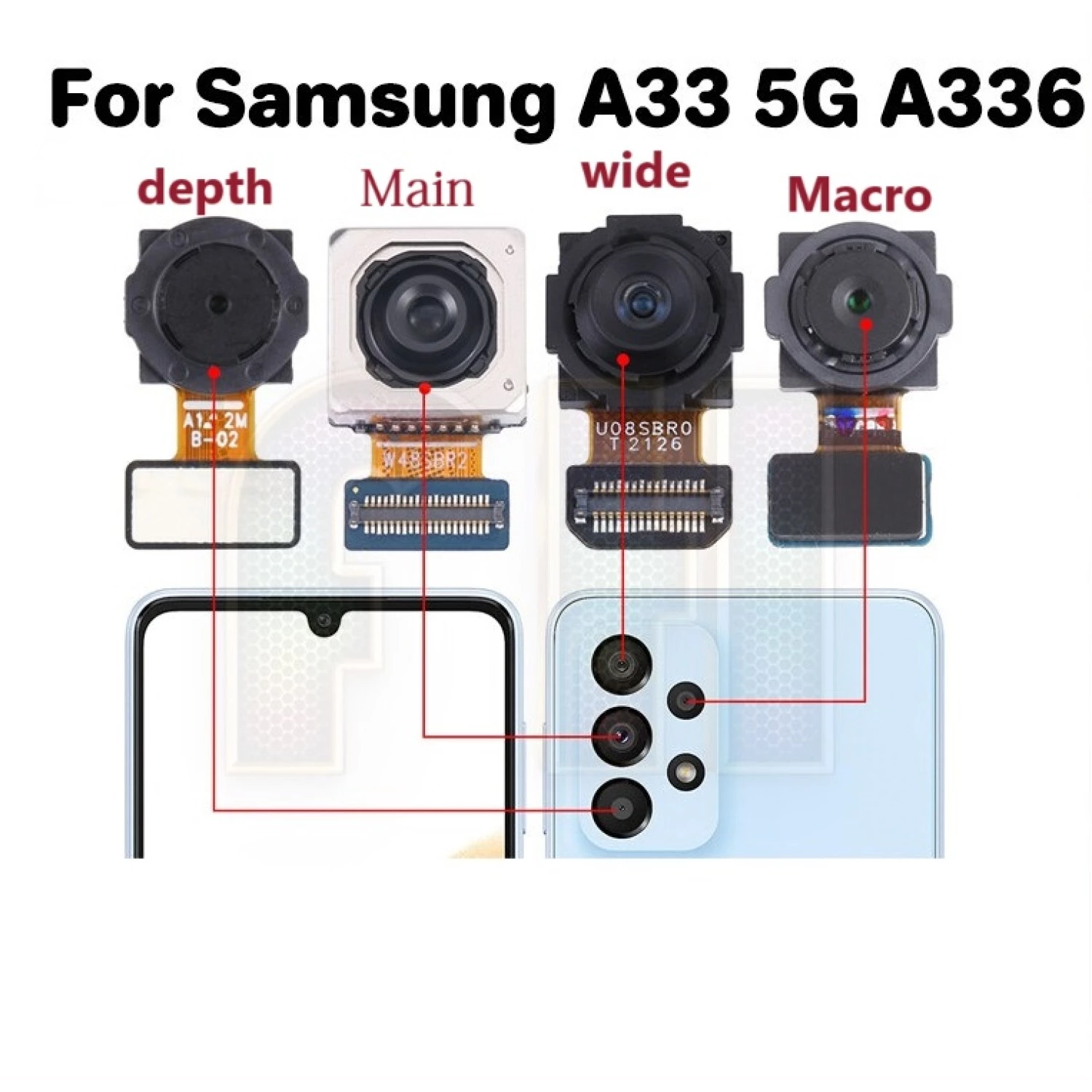 back MACRO camera for Samsung Galaxy A336