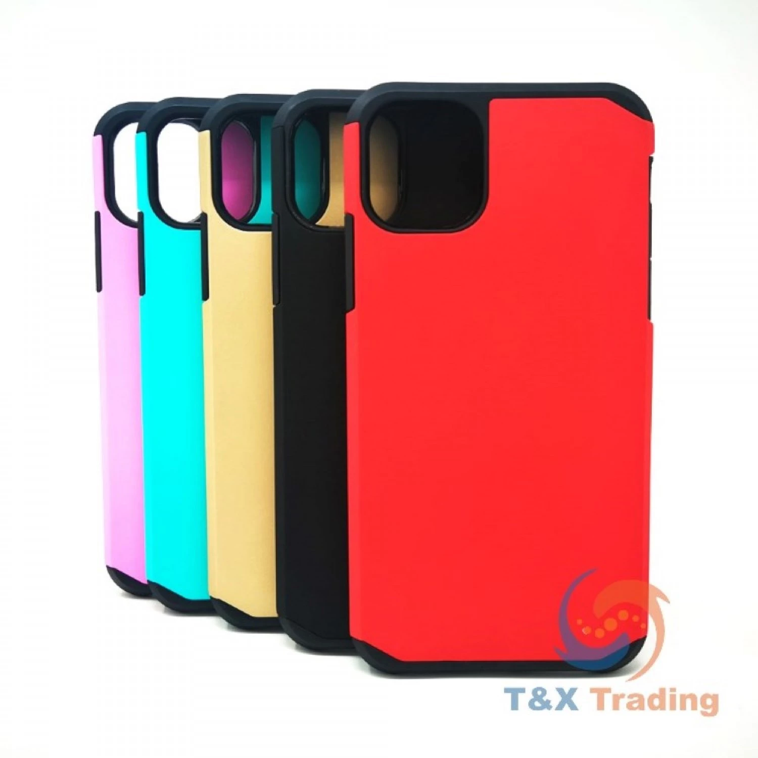 Apple iPhone 11 Pro - Silicone With Hard Back Cover Case