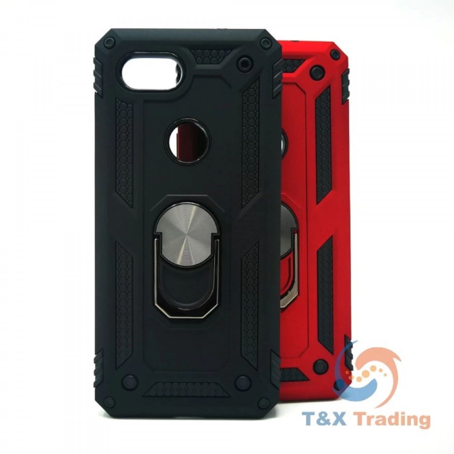 Google Pixel 3A XL - Transformer Magnet Enabled Case with Ring Kickstand