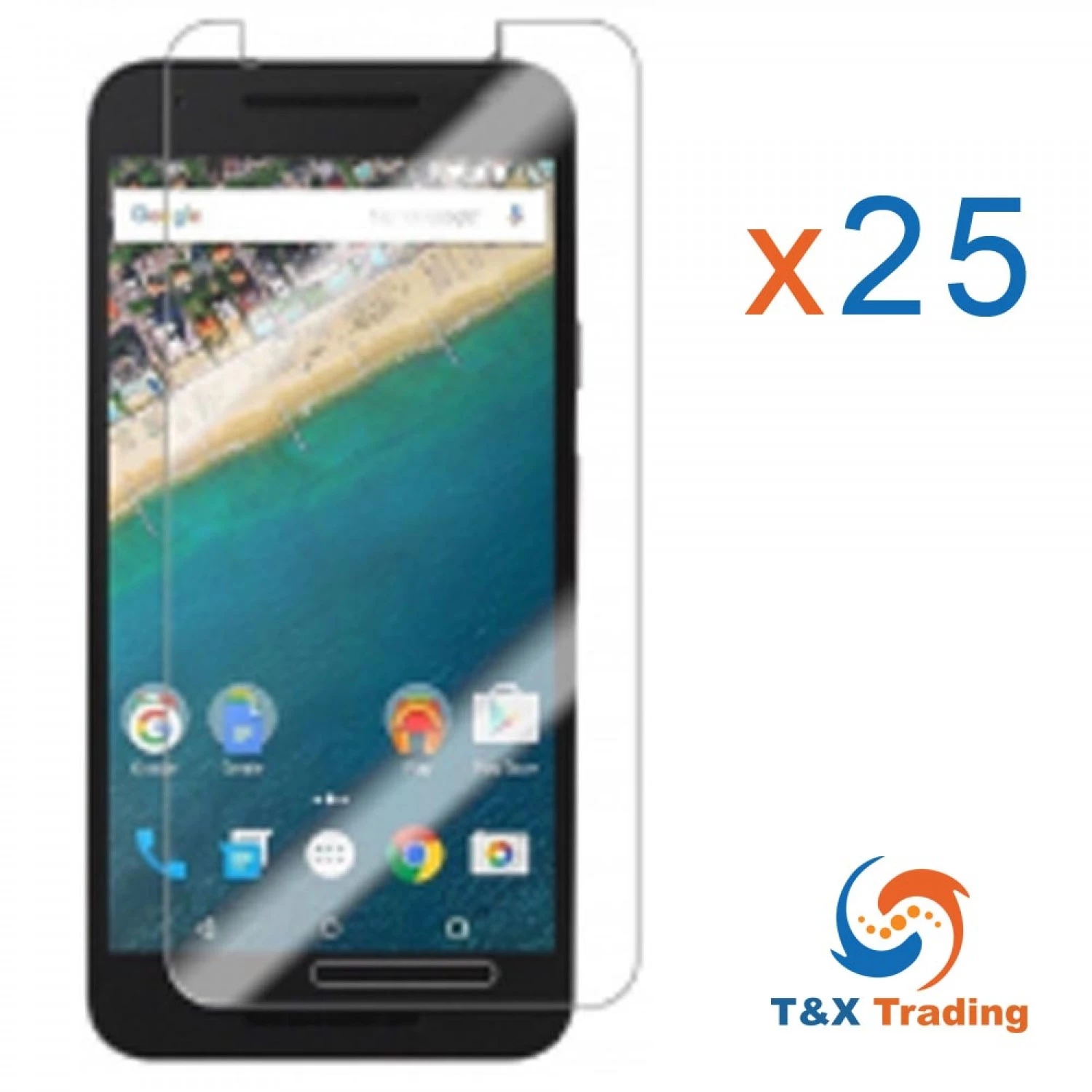 Google Pixel 2 XL Bulk (25Pcs) Tempered Glass Screen Protector