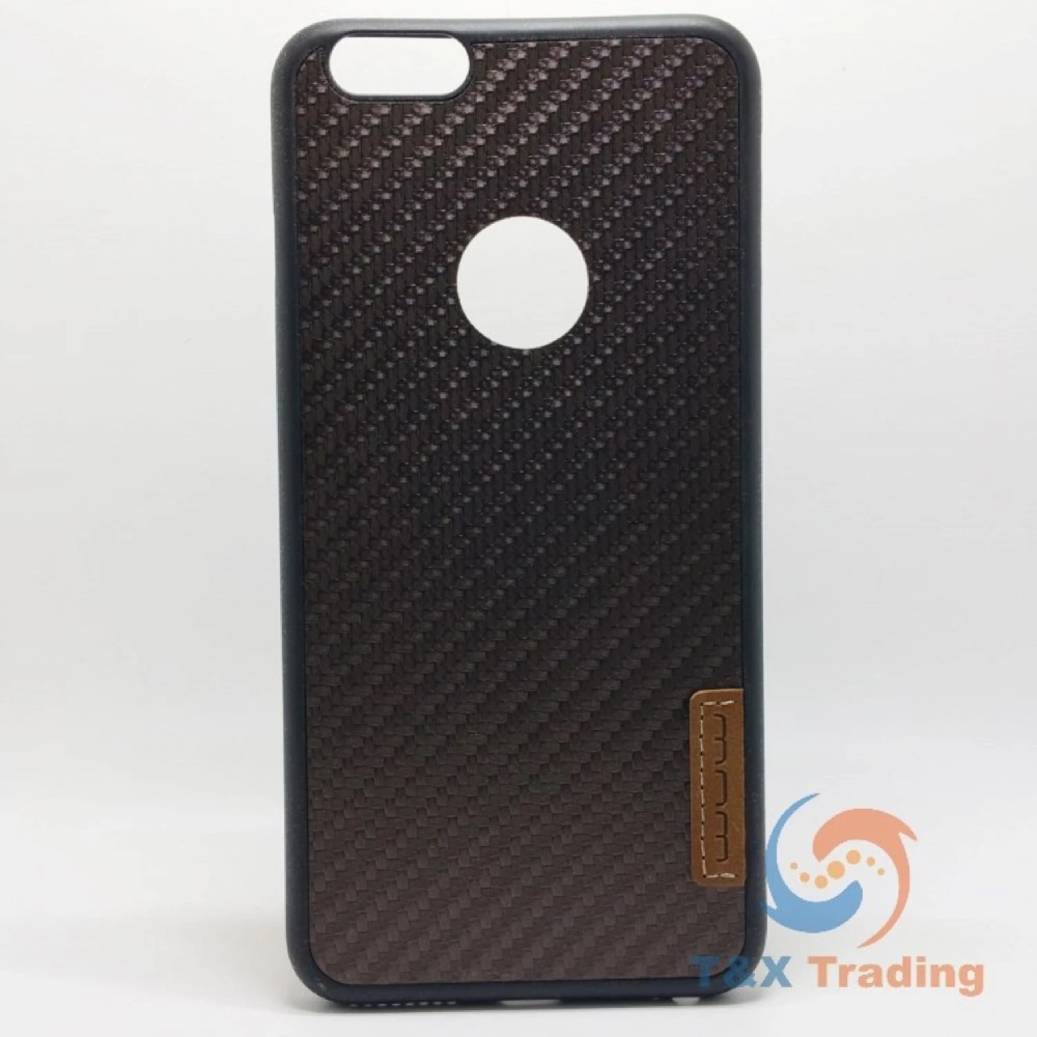 Apple iPhone 6 Plus / 6S Plus - WUW Carbon Fiber Silicone Hard Case