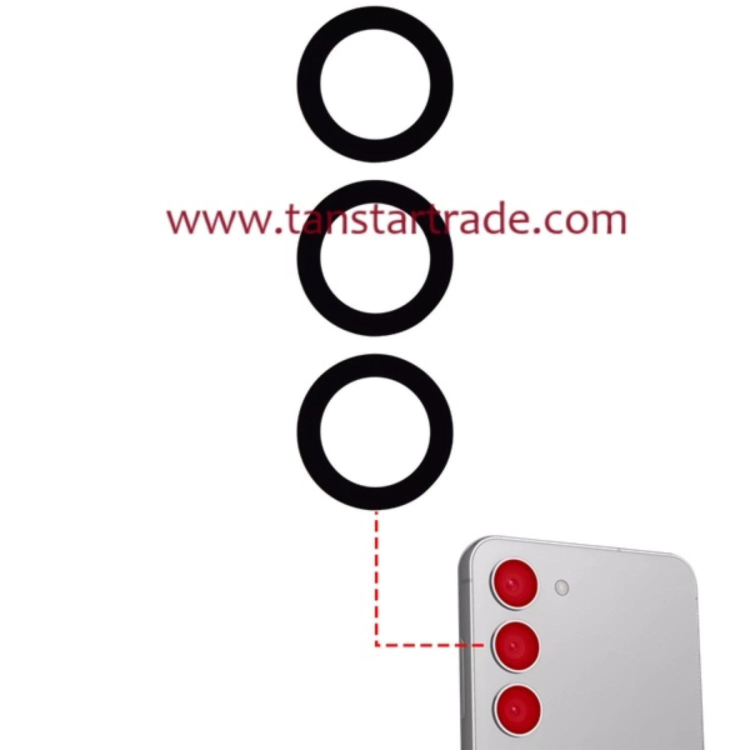 Back camera LENS SET for Samsung S23 S911 S23 Plus S916