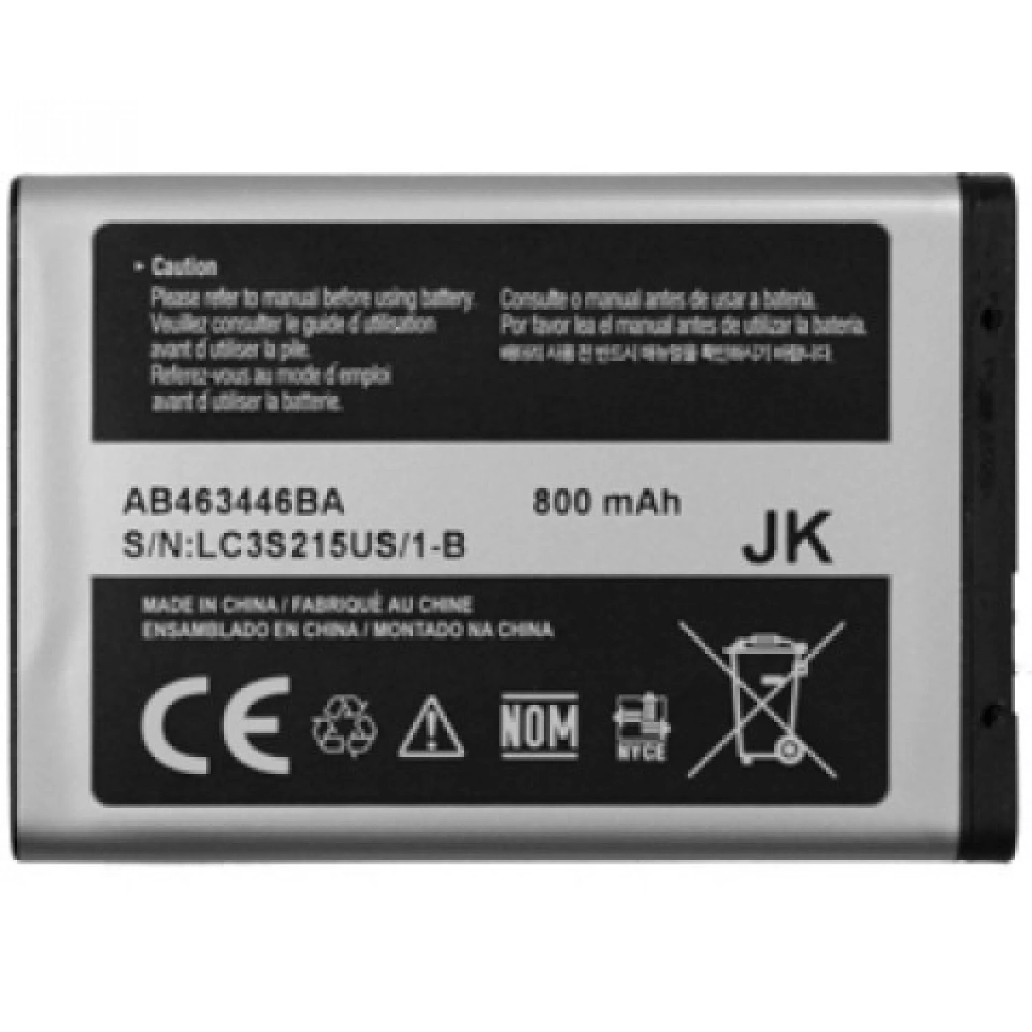 battery for Samsung M610 R311 U520 A137 T259 R470 AB463446BA